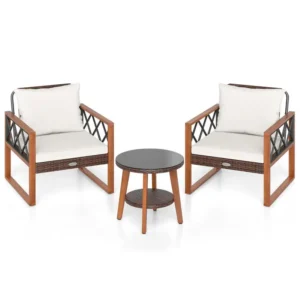 3 Pieces Patio Furniture Set