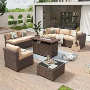 Outdoor Wicker Sectional Sofa Set