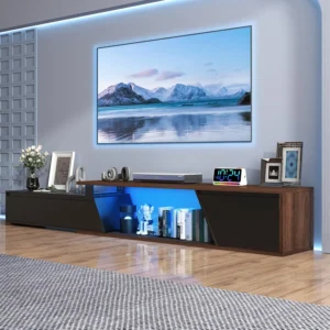 Extendable TV Stand with LED Lights